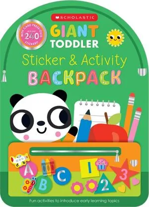 Portada de Mochila gigante de pegatinas y actividades para niños pequeños