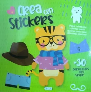 Portada de Crea con stickers: Tigre cad235