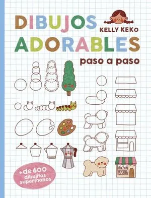 Portada de Dibujos adorables paso a paso