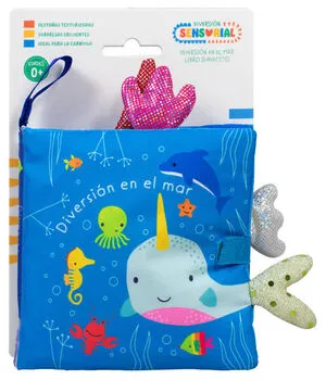 Portada de Libro de tela para bebés: Diversión en el mar