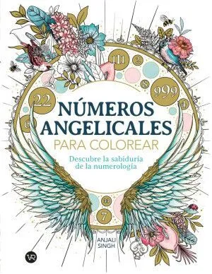 Portada de Números angelicales para colorear. Descubre la sabiduría de la numerología
