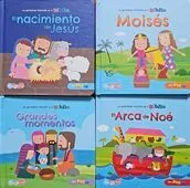 Portada de Pack mis primeras historias de la biblia pop up (moises, grandes momento,arca de noe,nacimiento de jesus) bbdar0548