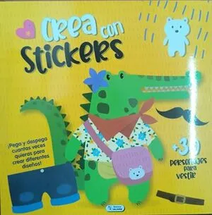 Portada de Crea con stickers: Cocodrilo cad235